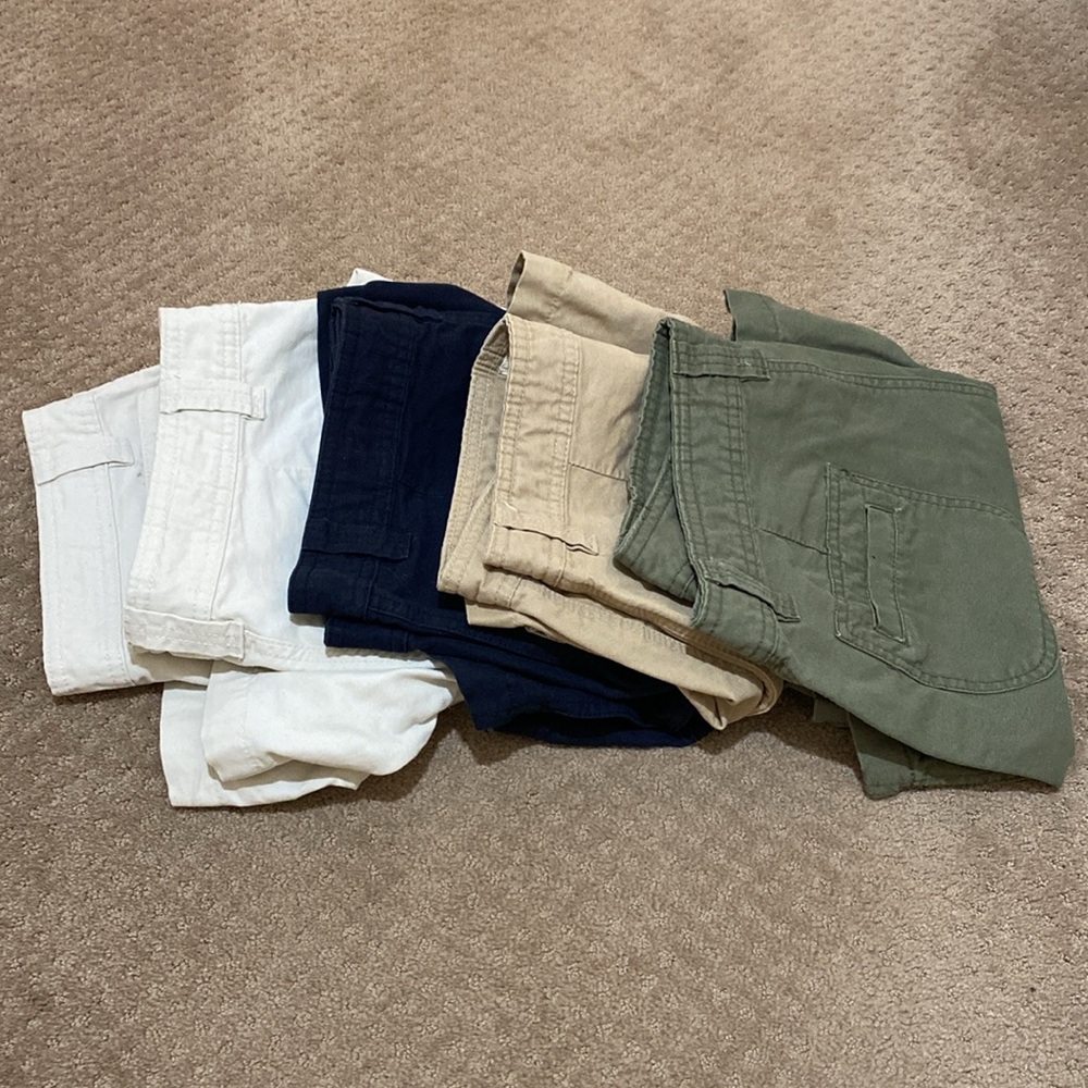 St John’s Bay Cotton Shorts - Set of 5
Size 14 - Multiple Colors